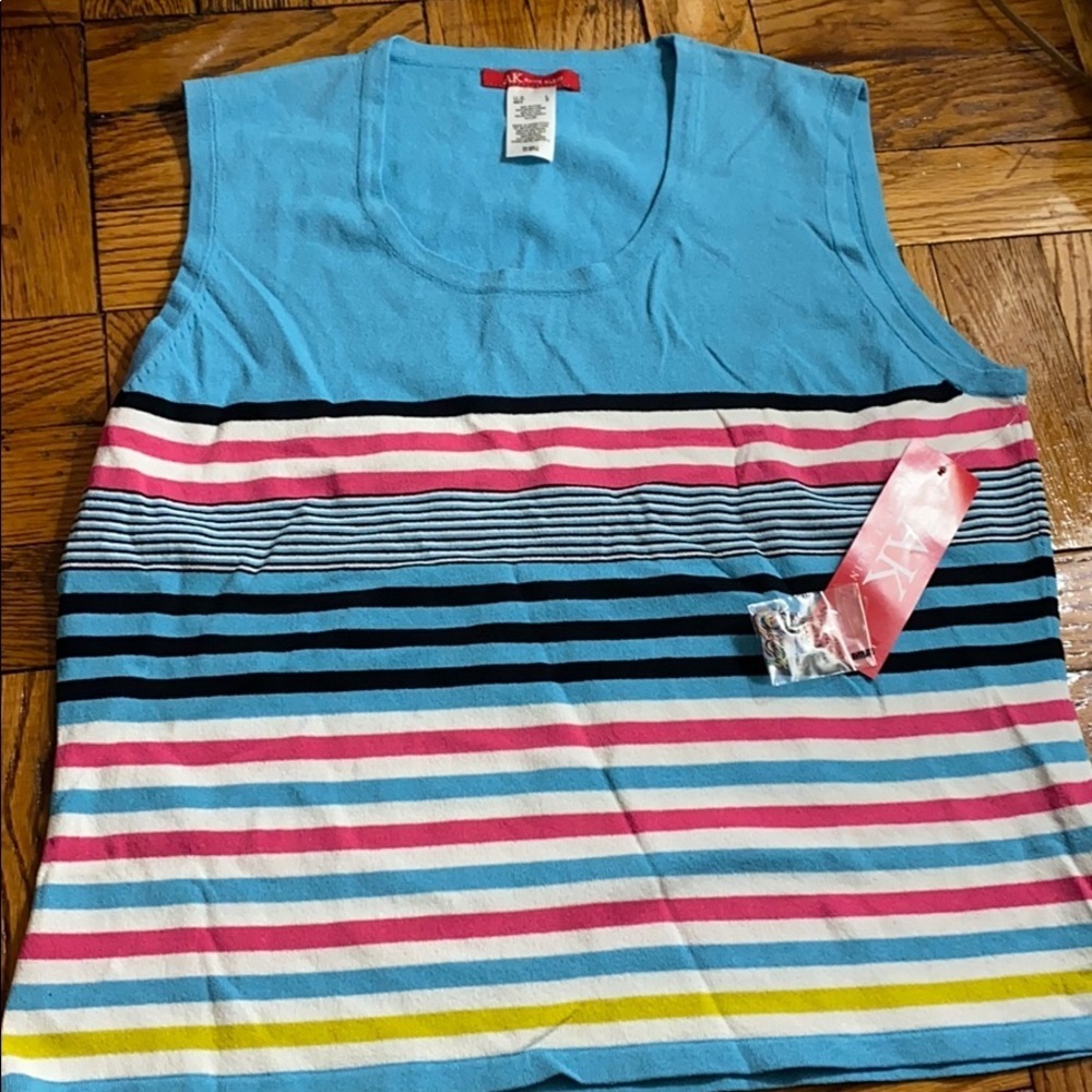 NWT Anne Klein striped top